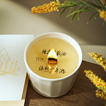 Yulishan people scented candles sweet-scented osmanthus rose soybeans wax indoor fragrance birthday companion gift