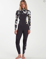 Billabong Surfing 3 2mm Full body long-sleeved one-piece cold-proof suit Wet suit Wetsuit Jellyfish suit Tight-fitting Print