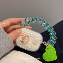 Sparkling Flowers Loving Bracelet Apply Airpodspro Headphone Shell Apple 2 3 Generation Bluetooth headphone protective sleeves