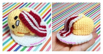 (431) Egg yolk Jun Lazy egg Jun brooch illustration Manual wool tutorial Doll doll crochet illustration