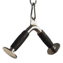 Span 30 cm V-shaped three-head down pressure handle Round head fitness equipment handle large fitness equipment accessories
