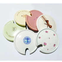 Ceramic cup lid mug universal lid round tea cup lid filter accessories tea compartment lid single sale dustproof