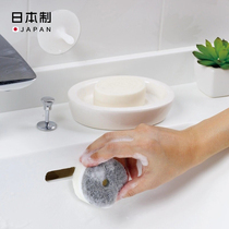 Japan imported kitchen with suction cup cleaning sponge wipe double-sided decontamination dishwashing sponge sponge scrub cleaning wipe