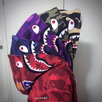 SOLO Japanese tide card correct version yellow green blue purple camouflage shark coat FB wind couple luminous hooded sweater