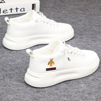 Small white shoes Mens shoes Heightening Thick Bottom Mesh Red Embroideries Small Bee Board Shoes Han Edition 100 Hitch A Light Sport Casual Boomer Shoes