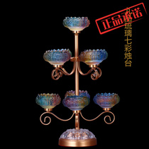 Xin manufacturer straight for crisp oil lamp holder Yuantong Process Water glazed Seven Star Nine Star Crisp Oil Lamp Holder Glazed Candle Holder