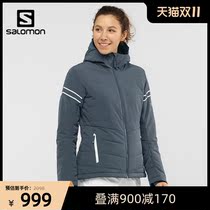 salomon salomon Outdoor Womens Ski cotton-padded winter new warm coat sportswear waterproof and windproof