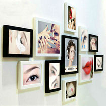 Korean pattern embroidery photo frame eyebrow eye lip beauty salon no hole decorative painting poster hanging painting tattoo nail art photo wall