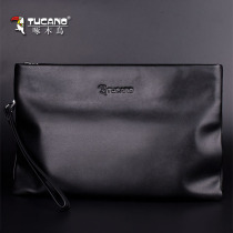 Woodpecker mens handbags Male genuine leather envelope Bull Leather Casual Mens Bag Handbags Big Capacity Soft Leather Hand Grip Bag