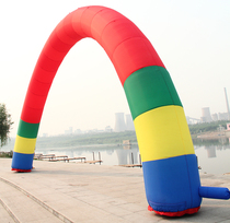 Event Wedding inflatable rainbow door Gas mold column arch custom advertising color pure red opening celebration