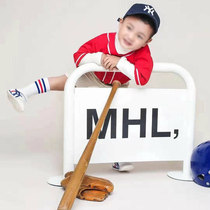 Childrens photography props creative photo studio baby photo props location iron guardrail tide boy baseball bat live scene