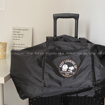 thefifthmoon cute Snoopy large capacity portable travel bag clothing storage bag students