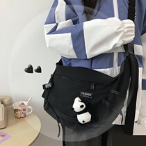 Cute Hanging Accessories Mailbag 2022 New Tide Casual Students Art School Bag 100 Lap Single Shoulder Backpack Female Slanted Satchel