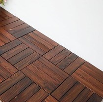 Stepped European anti-corrosion wood floor dining table and chair foot pedal double yard wood board environmental protection terrace bathroom Green