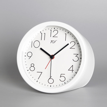 TQJ simple Nordic style alarm clock bedside clock for students with Silent desktop clock fashion countertop clock clock clock