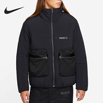 Nike Nike official 2021 men Sports Leisure stand collar zipper warm cotton suit DD5930-010