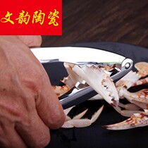 Crab peeling crab legs Crab spoon Shuttle crab clip Creative multi-functional crab eight pieces of court clamp crab disassembly