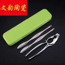 Peeling artifact crab palace eating crab household 304 stainless steel crab eight-piece tool crab clamp crab needle