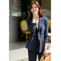 Diisshia blue gray high-end suit jacket female 2022 president professional wear temperament fashion suit female