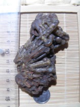 Alashan Gobi shape agate carving material Agate flower rough desert stone handle parts