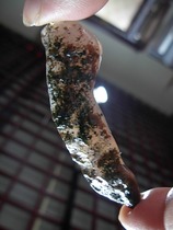 Gobi Agate rough shape Agate silver root Agate carving material Grass flower Agate rough necklace pendant