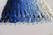 Ronghua embroidery Pavilion Xiang Embroidery special thread Velvet flower wrapped flower handmade thread mulberry silk 801-812 the 8th set of blue series