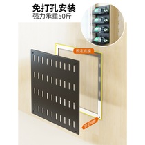  Punch-free kitchen hole board shelf Wall-mounted seasoning knife rack hanger Household wall dishes storage shelf