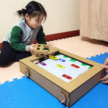 Self-made hand-made assembled teaching toy car diy kindergarten childrens desktop parent-child puzzle game material package