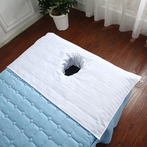 Cotton beauty bed towel cotton beauty salon special bed sheet massage belt hole bed massage hole cushion