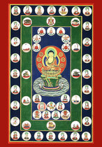 Decorative Beidou seven stars for mandala mandala mandala Buddha and Bodhisattva portrait hanging painting photo paper double-sided plastic packaging