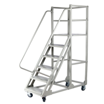 Liyu movable climbing ladder car household tally warehouse supermarket shelves special platform ladder direct sales