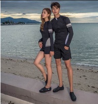 Korean diving suit men and women split long sleeve surf suit set sunscreen swimsuit snorkeling couple jellyfish suit