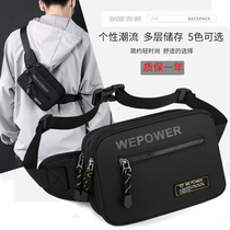 New chest bag mens single shoulder slanted satchel casual boomer Oxford cloth large capacity Multi-functional Korean version Chest Front Backpack