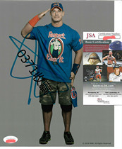 John Cena Johnson autograph WWE poster JSA certification