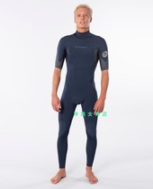 2mm back zipper short sleeve one-piece surf cold clothing wet suit diving suit snorkeling spring and autumn men RIP CURL