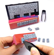 Movable type combination seal Number letter combination seal card groove tooth printing version Price tag Movable type grain version
