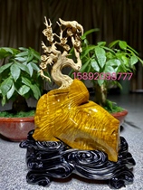 Ebony golden nanmu landscape Guan Gong shady wood flowers and birds like eyebrows crafts wood carving natural ornaments Jinshan