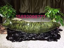 Jinsi Nan wood carving blessing in front of peony flowers and birds Phoenix Ebony animal characters Guanyin Yin and sinking Wood root carving gifts