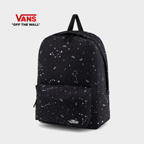 Vans Vans Official Black Star Print Large Capacity Couple Backpack Backpack