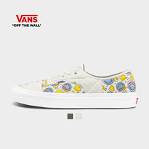 Vans Van Ses official eye-absorbing print Anaheim handsome color matching mens and womens canvas shoes