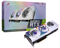 Colorful Seven Rainbow iGame RTX 3060Ti Ultra W OC8G white lock power graphics card