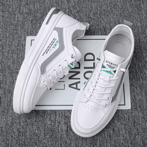 Mens shoes 2022 new summer trends 100 hitch a little white flat shoes sports casual One foot pedal waterproof leather shoe boomer shoes