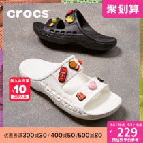 Crocs Dongle Shoes Card Loci Berja Cool Shoes Mens Summer Outdoor Cool Slippers Flat Bottom Shoes Women Shoes) 207627