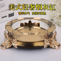 Luxurious Creative Personality Trends Multifunction Big Number Crystal Ashtray Glass Fashion American Living-room Household Smoke Cylinder