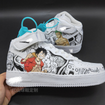 DIY hand-painted shoes custom graffiti canvas back hand-made comic shoes small white shoes cartoon cartoon personality