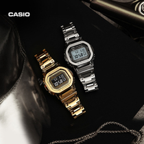 Star with the same] casio flagship store GMW-B5000 gold and silver square Casio official G-SHOCK