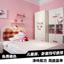 Latex paint color interior wall paint white self-painted wall paint interior wall environmental paint gray pink wall paint