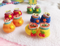 20cm baby with fleece colored small shoes