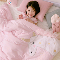 Children can wash cotton warm winter quilt kindergarten baby nap thickening quilt baby cartoon cotton quilt