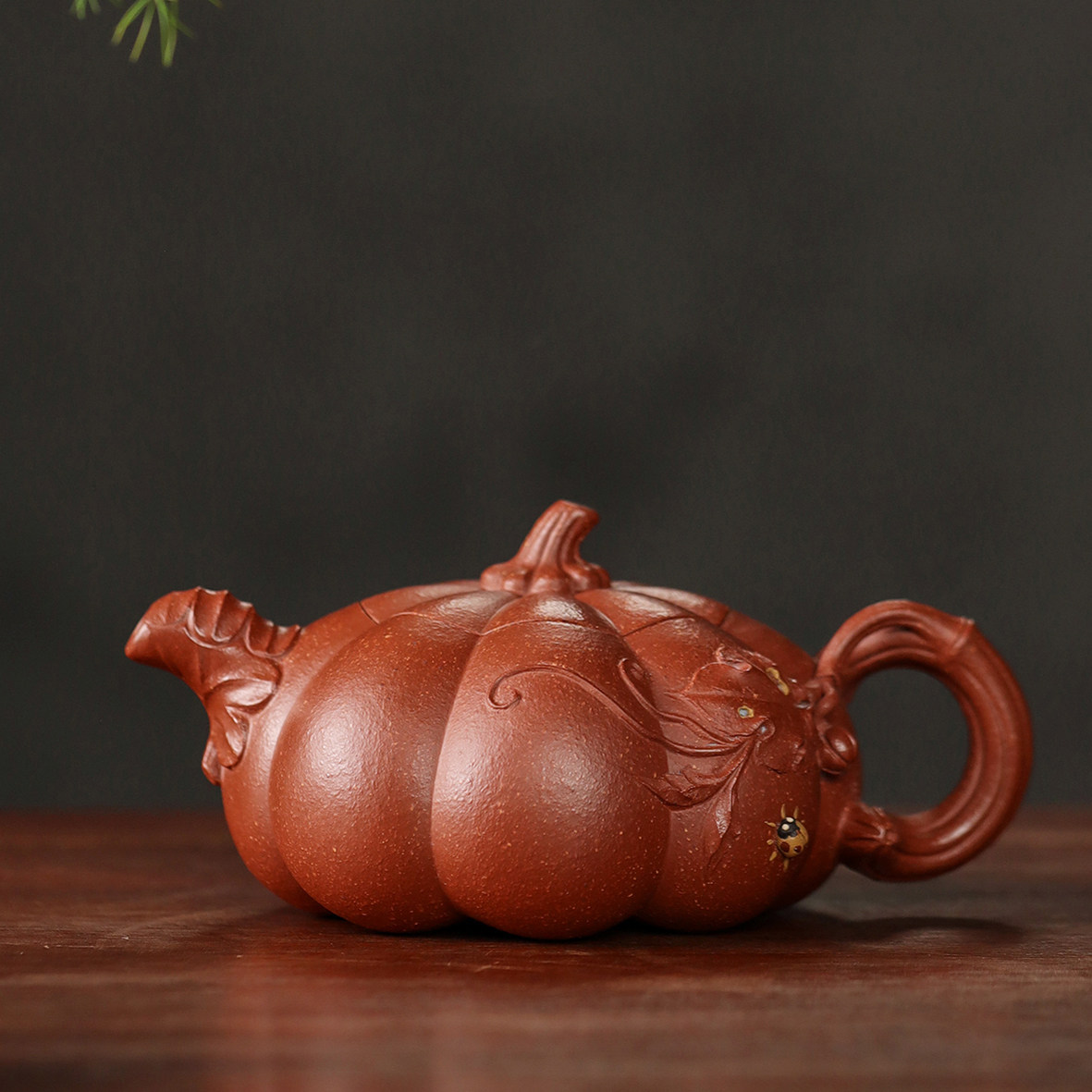 067 骨董品　朱泥南瓜急須　茶壶 　　高建芳製 澄香泥南瓜壶-澄香泥南瓜壶促销价格、澄香泥南瓜壶品牌- 淘宝